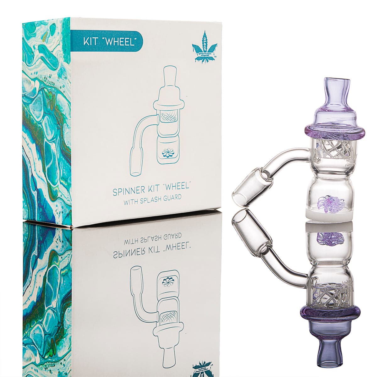 aLeaf "Wheel" Quartz Spinner Terp Slurper Kit