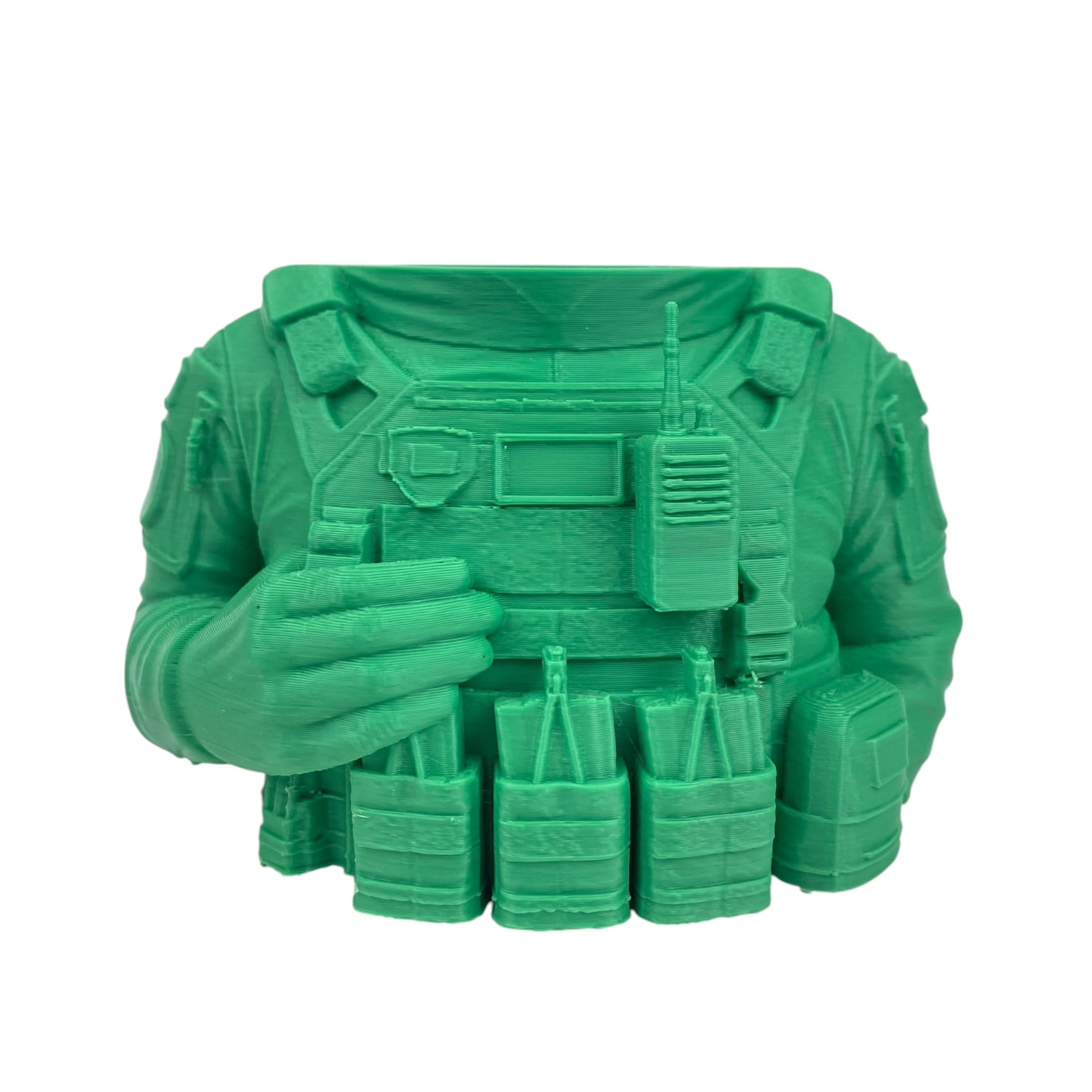 Green Army Man 3D Printed Puffco Proxy Core Attachment - 710PrintShop