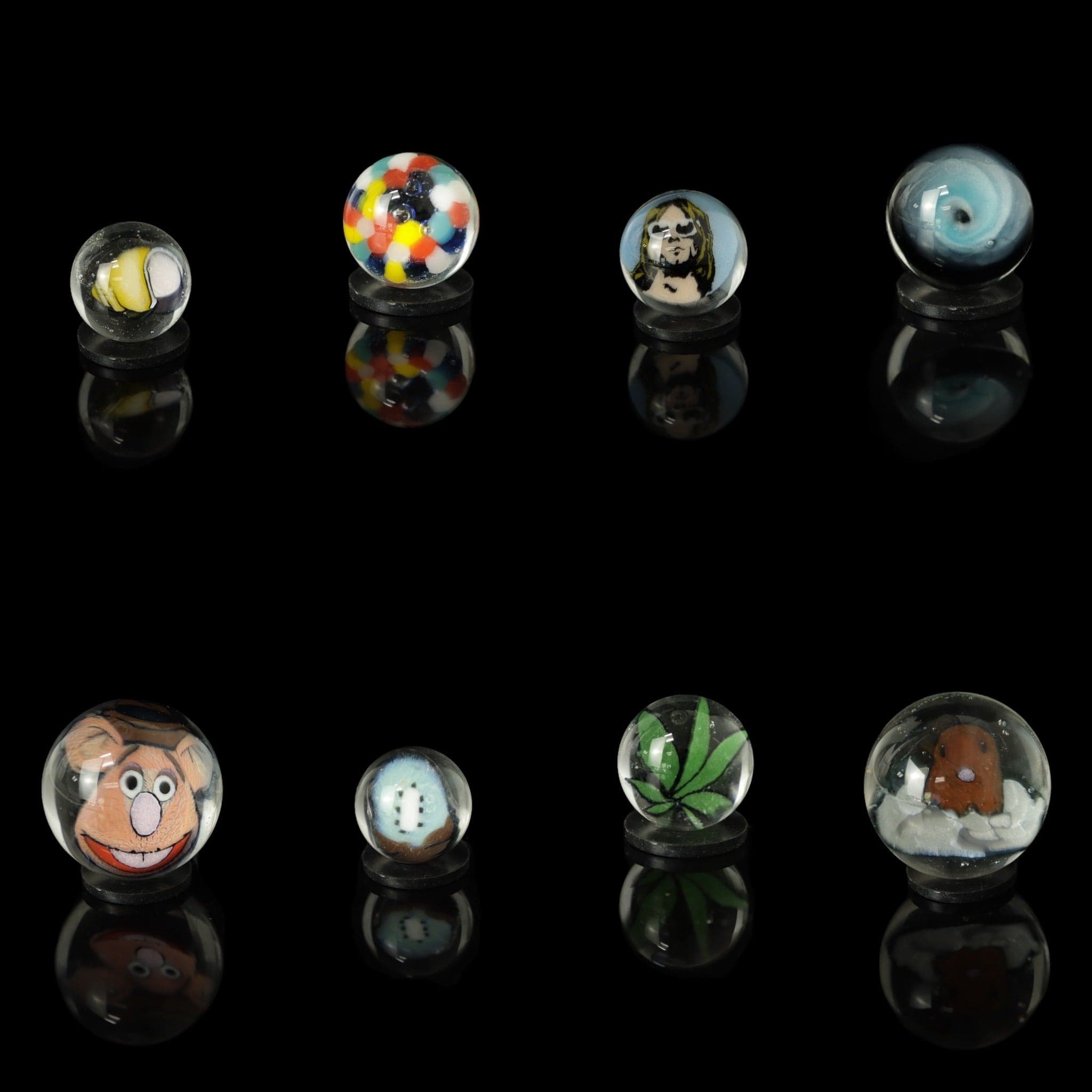 Milli Valves and Marbles by CPB Glass
