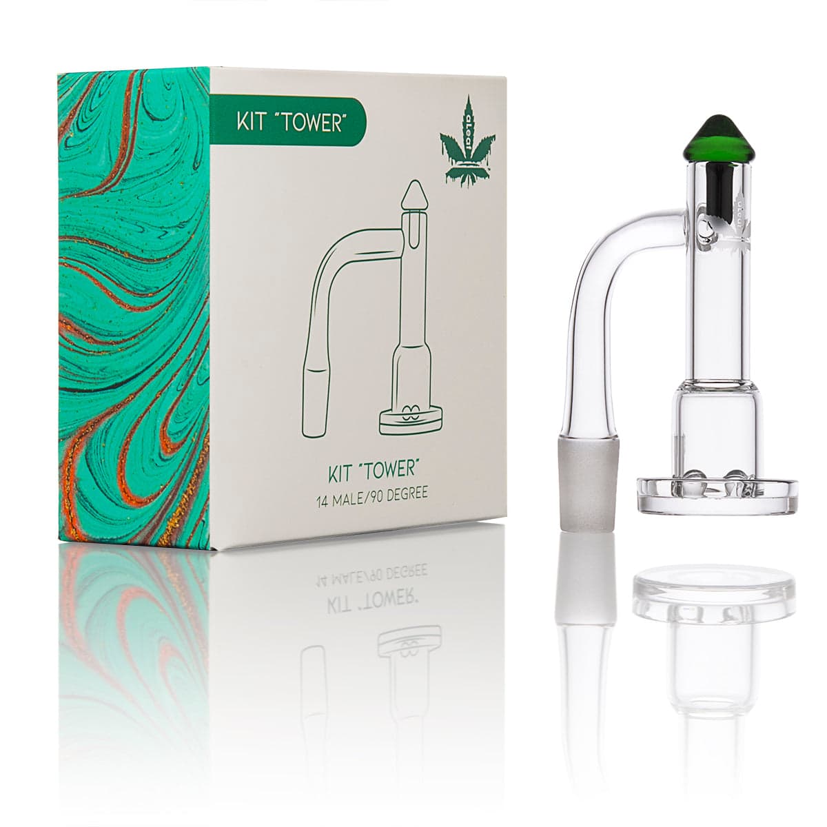 aLeaf "Tower" Quartz Spinner Terp Slurper Kit