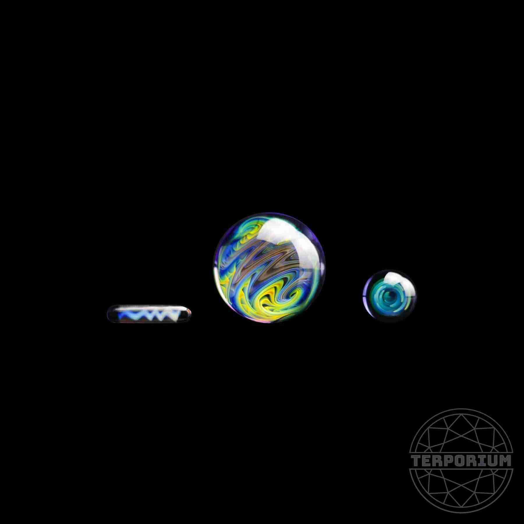 Royal Jelly and Grape Fumed Terp Slurper Set by Ambient Glass