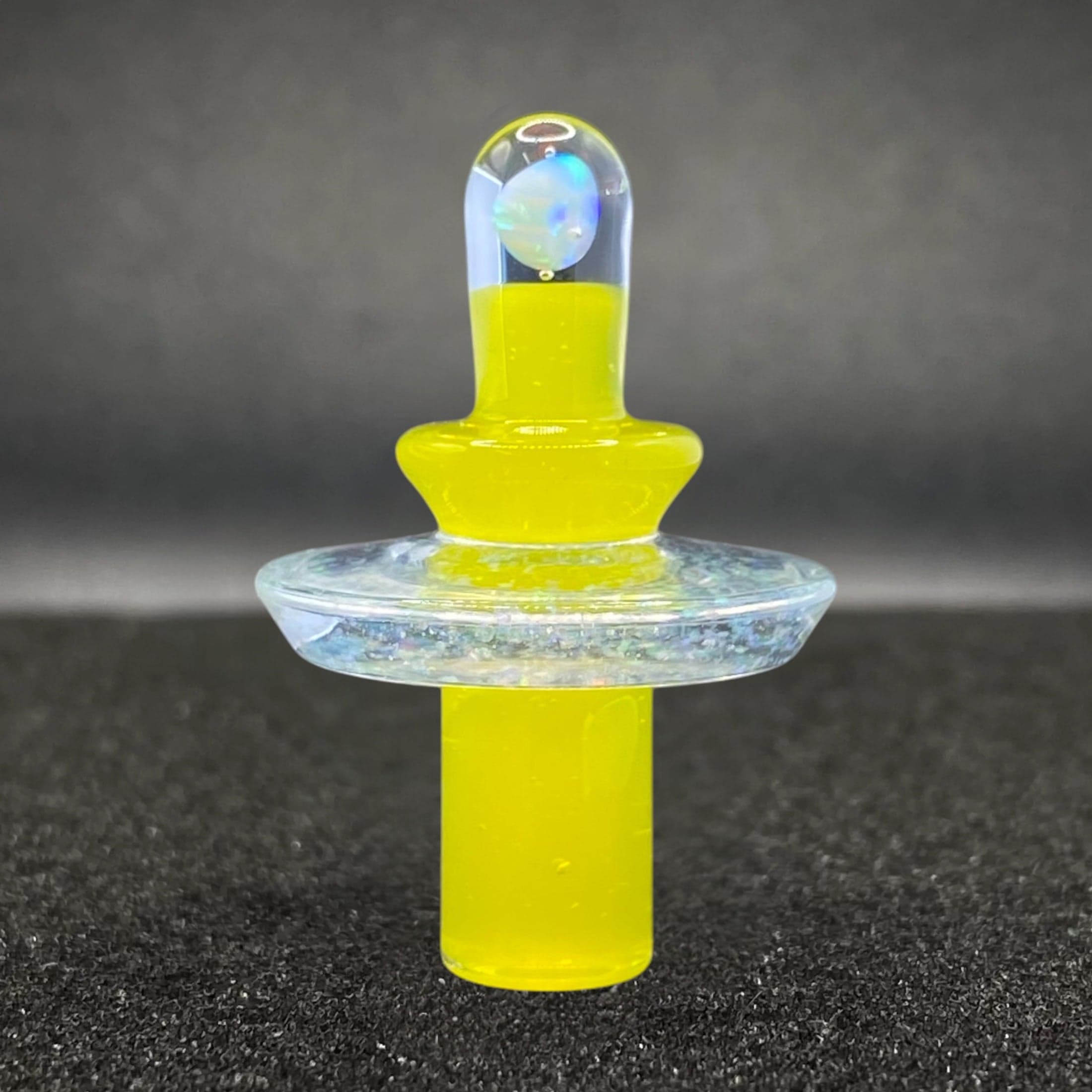 Fortunate Glass Lemon Drop Crushed Opal Control Tower Cap