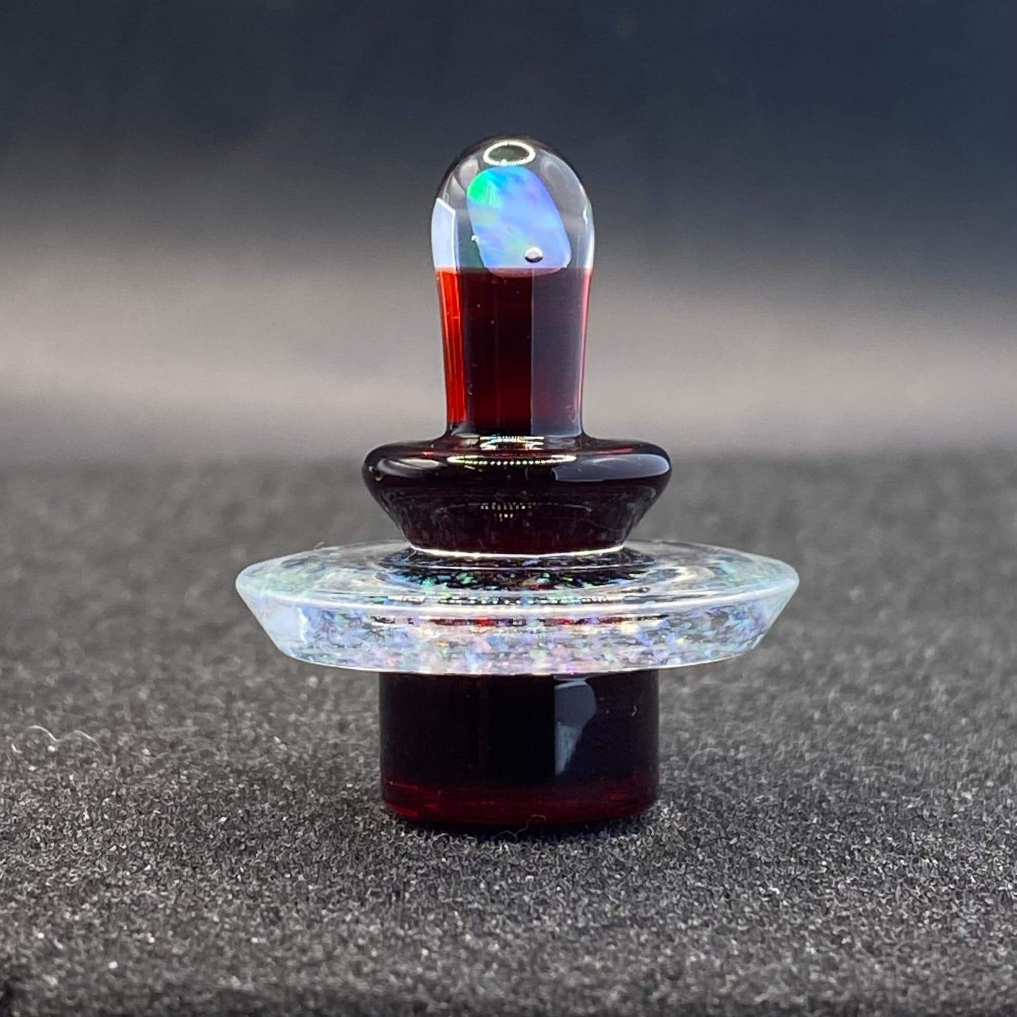 Fortunate Glass Red Elvis Crushed Opal Terp Slurper Cap
