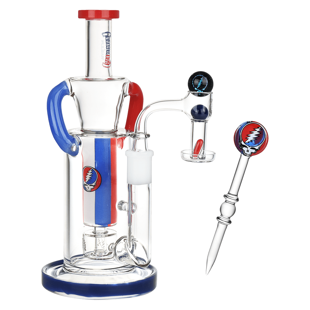 Grateful Dead x Pulsar Cascade Waterfall Recycler Dab Rig Set