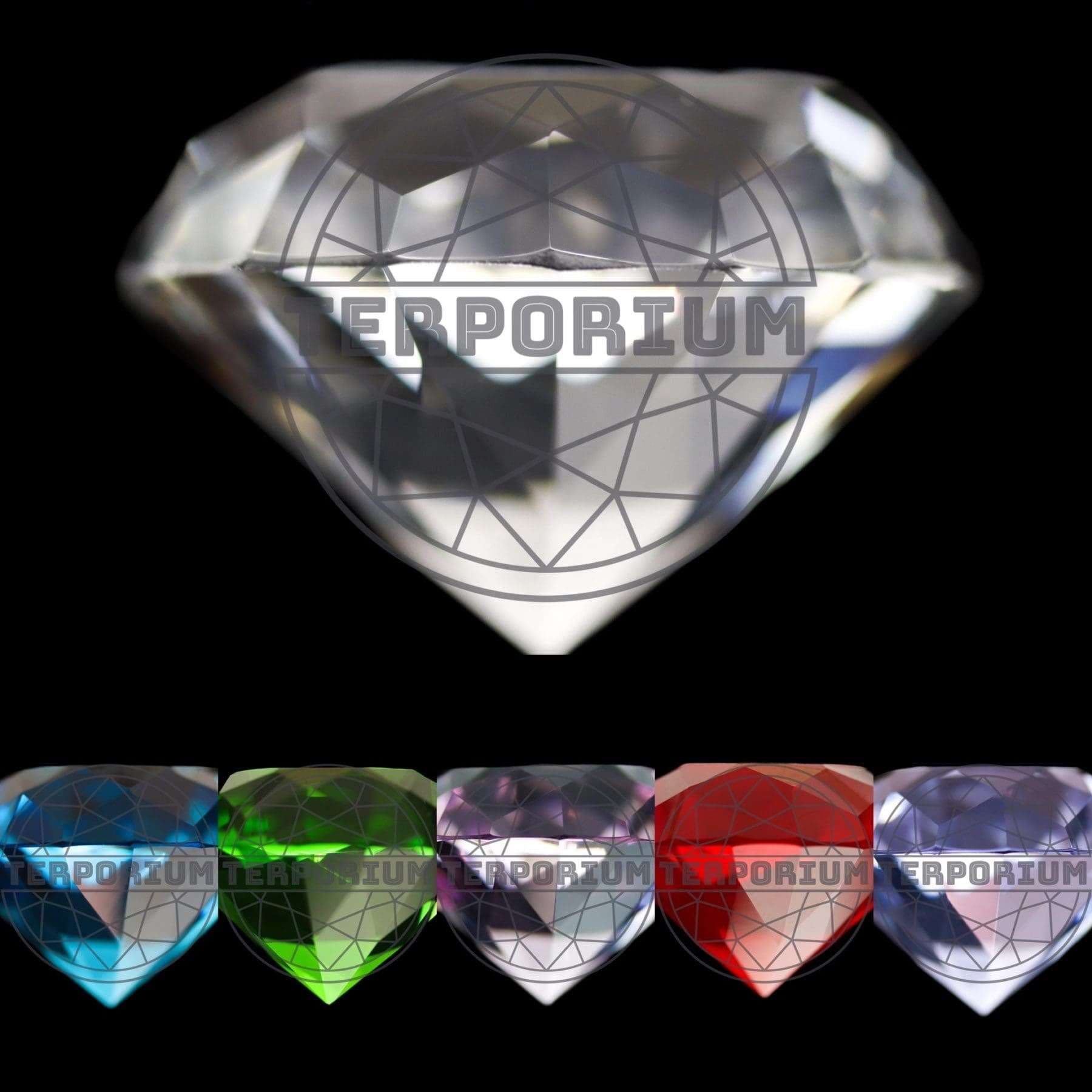 Glass Diamond Top Caps