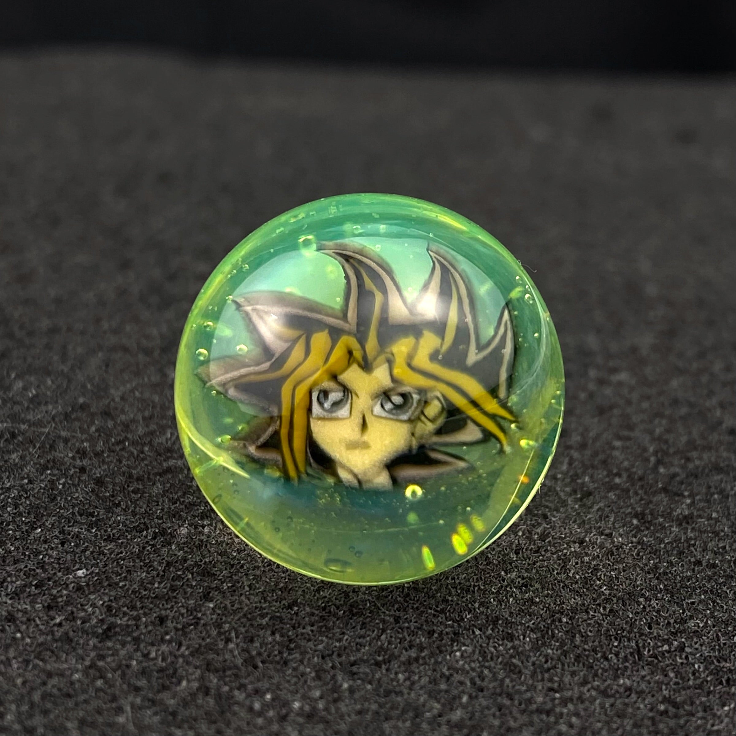 Yu-Gi-Oh! Yugi Mutou Millie Slurper Marble Top by Keys Glass