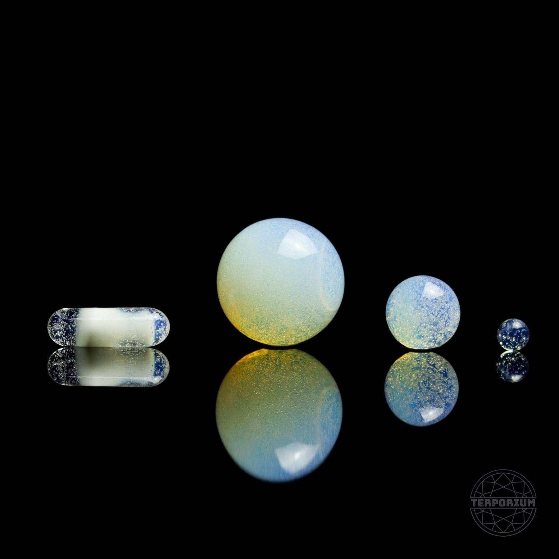 Secret White Terp Slurper Set by Captain Tokez Glass