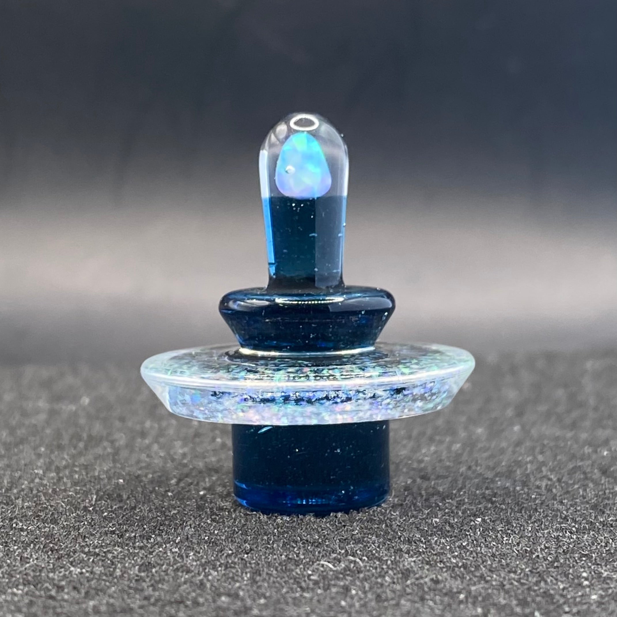 Fortunate Glass Blue Stardust Crushed Opal Terp Slurper Cap