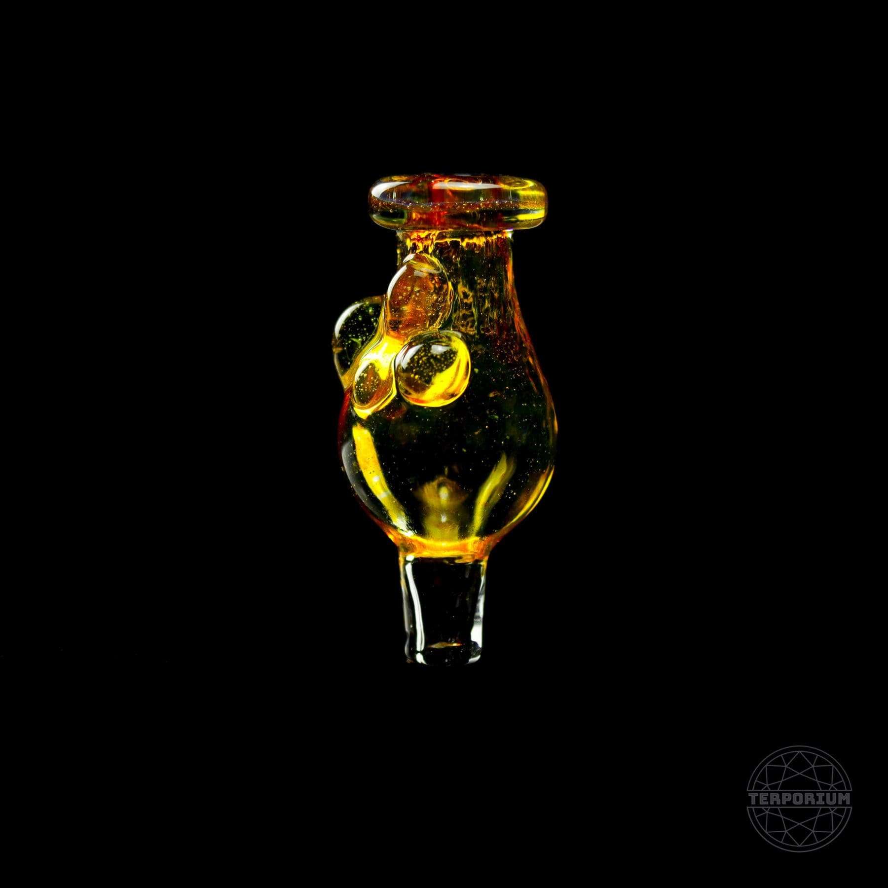 NS Yellow Bubble Cap by Borocan Glass