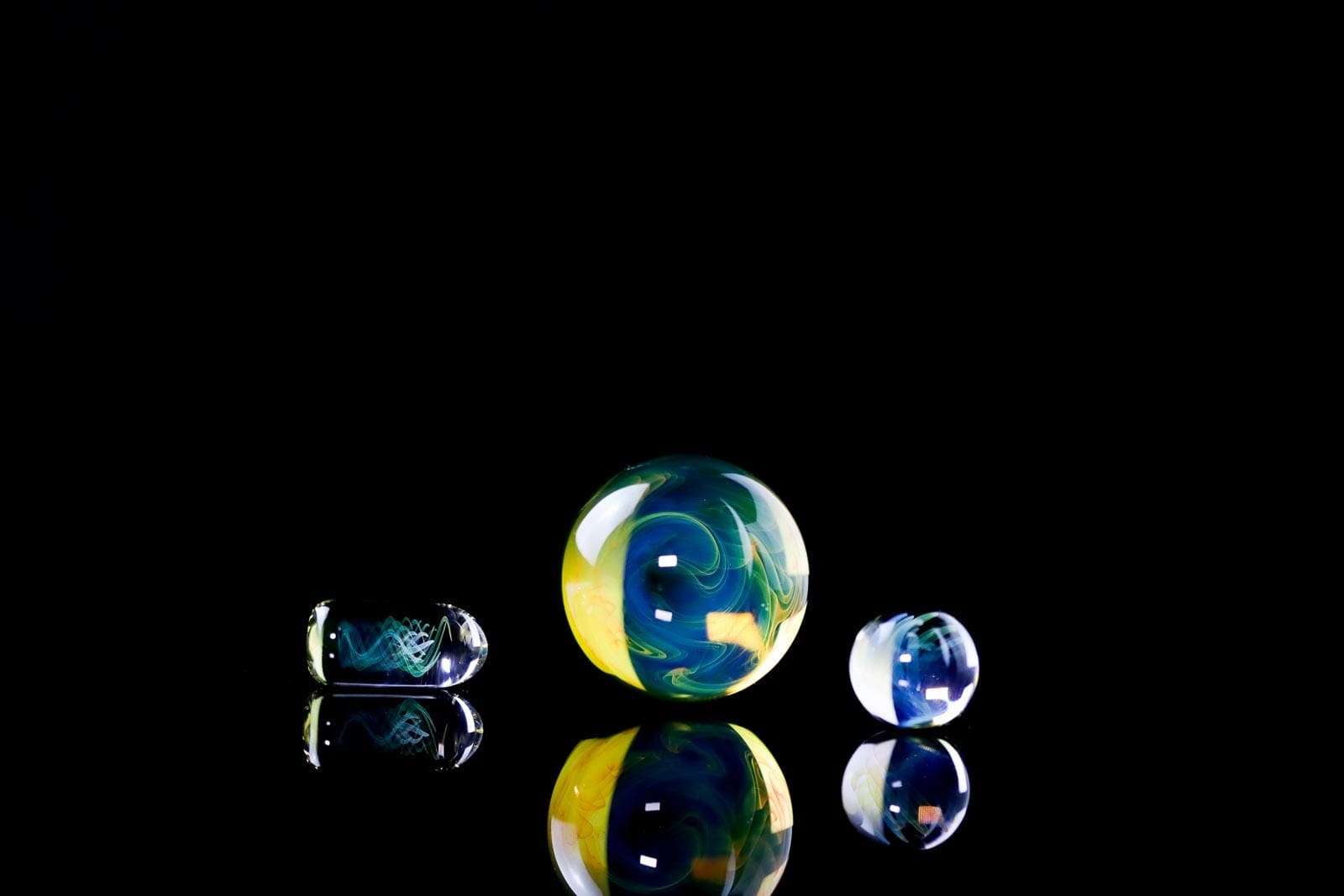 Citrine Implosion Terp Slurper Set by Ambient Glass