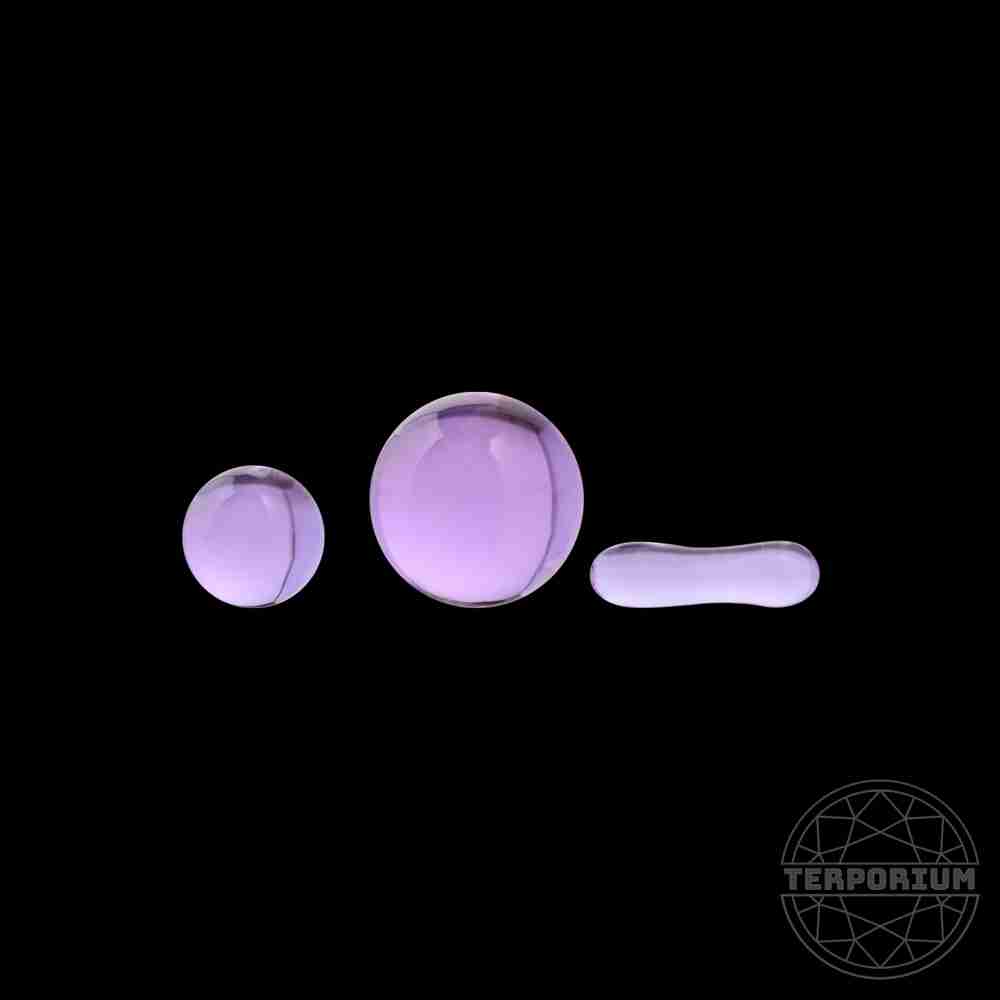 Purple Amethyst Terp Slurper Set by Keto Glass
