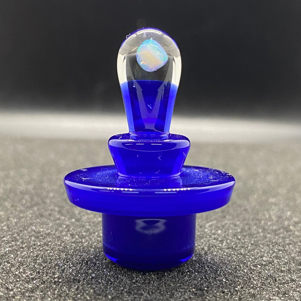 Fortunate Glass - Trillion Blue Opal Terp Slurper Cap