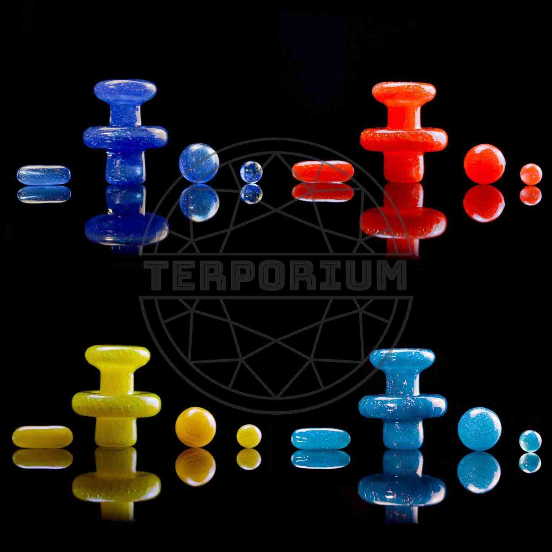 Dichro Terp Slurper Set with Top Cap, 4 pcs