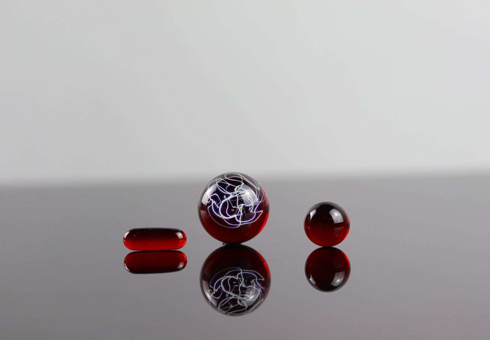 Pomegranate Scribble Tech Slurper Set by Gargamelt Glass