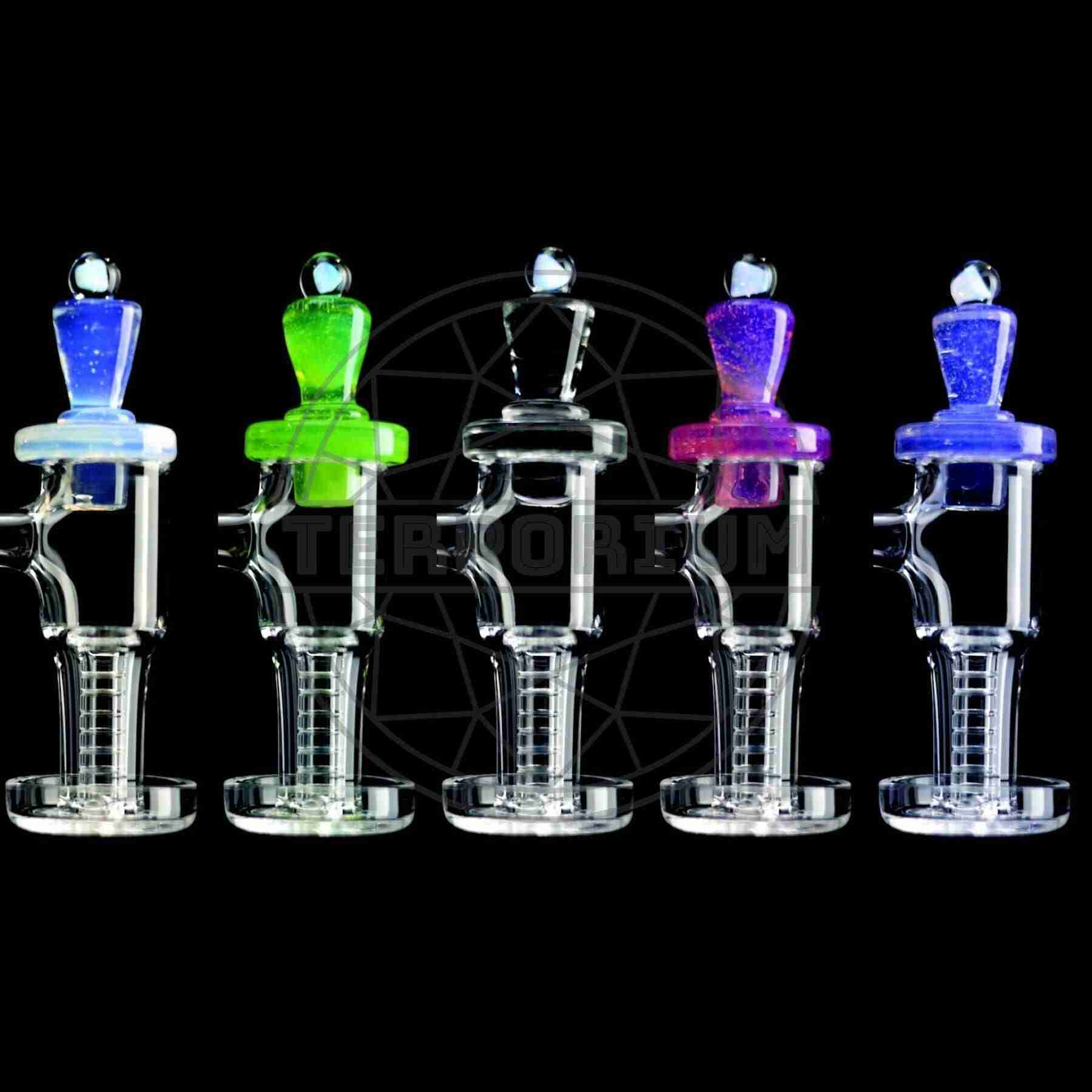 Seamless Terp Slurper with Quartz Pillar and Top Cap Banger Box