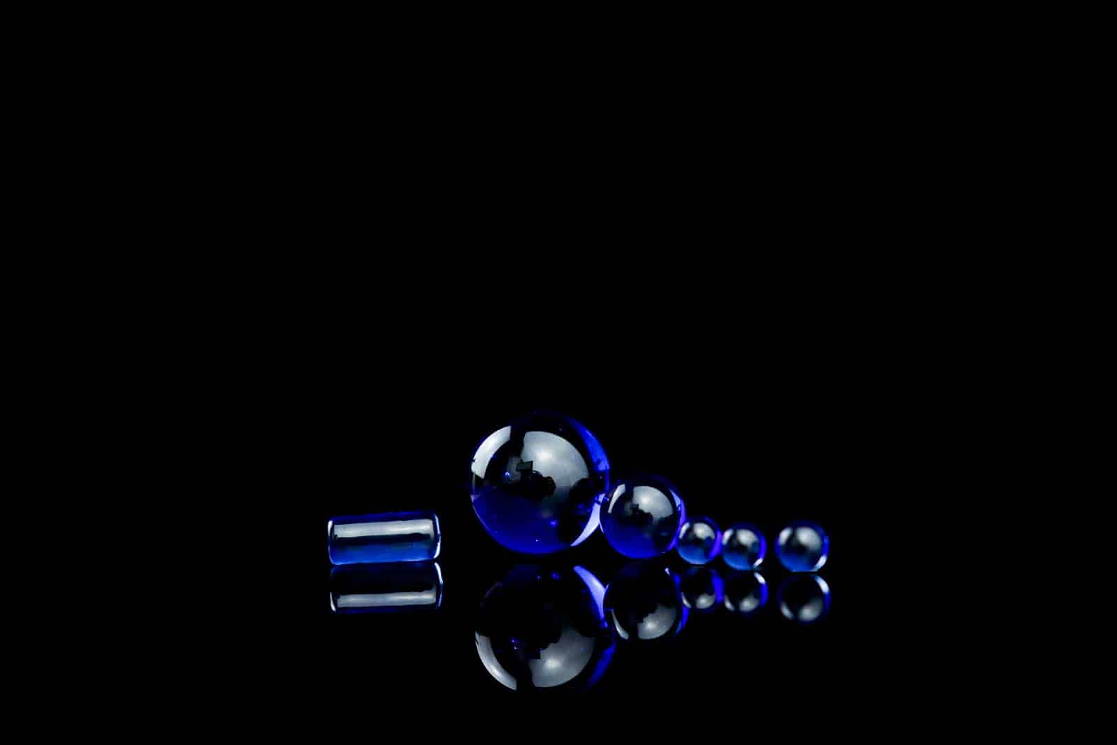 Cobalt Terp Slurper Set by Forrest Fumes