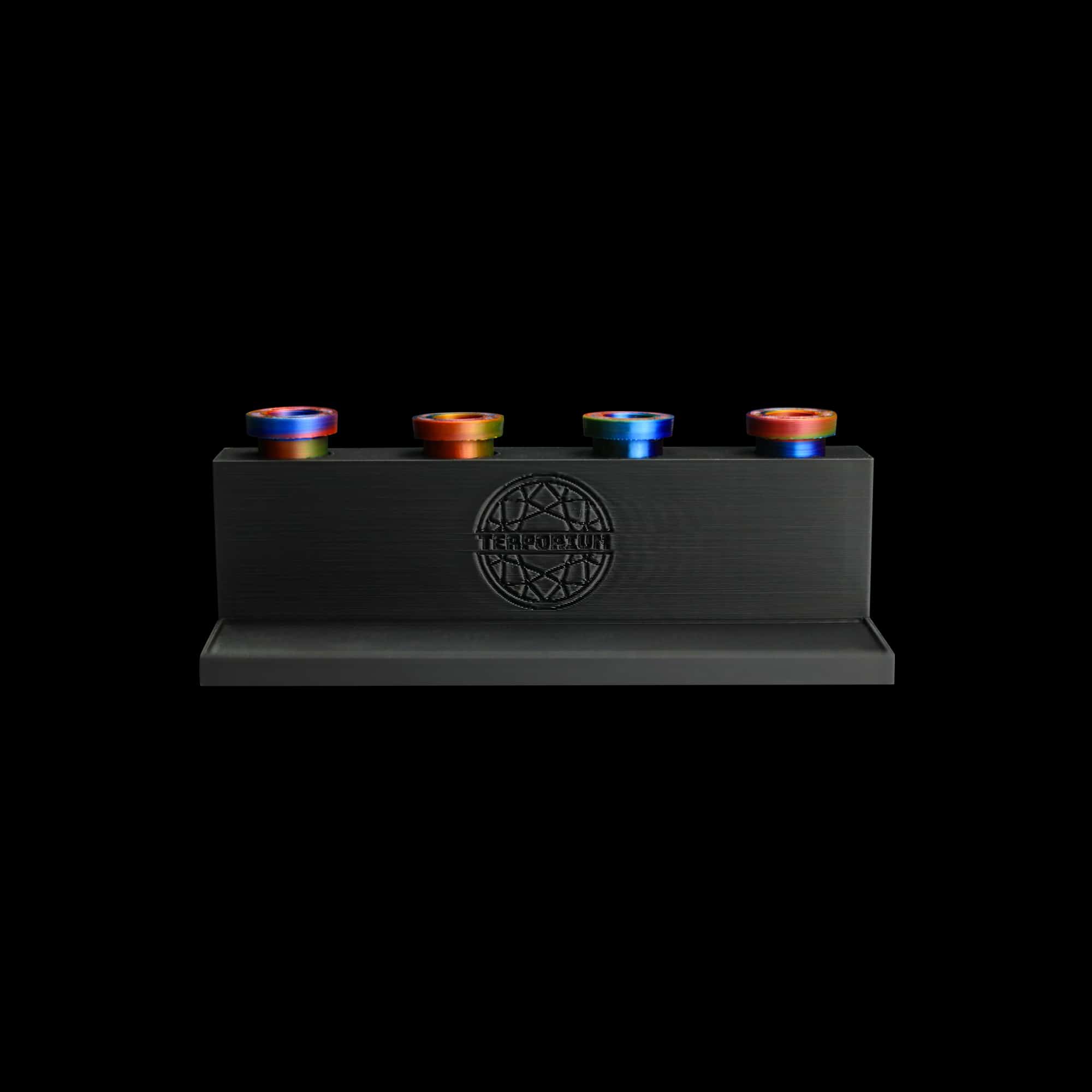 4 Hole 14mm Inline Banger Stand with 10mm Adapters